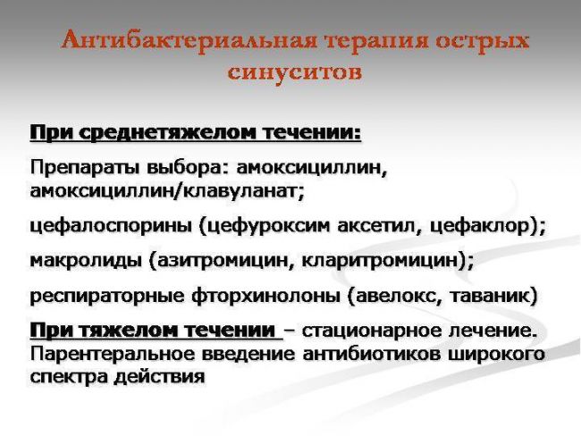 Какие антибиотики наиболее эффективны при синусите