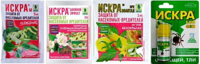 Препараты Искра от вредителей, применение