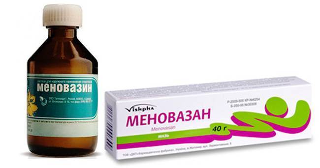 Меновазин состав и свойства, показания к применению
