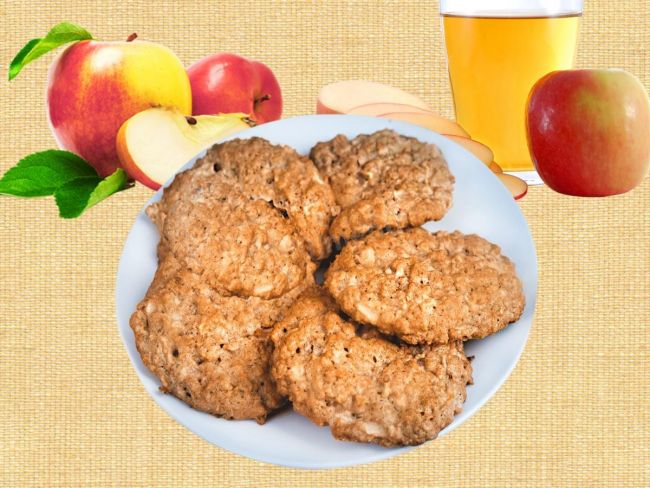 Диетическое печенье из овсяных хлопьев с финиками и орехами