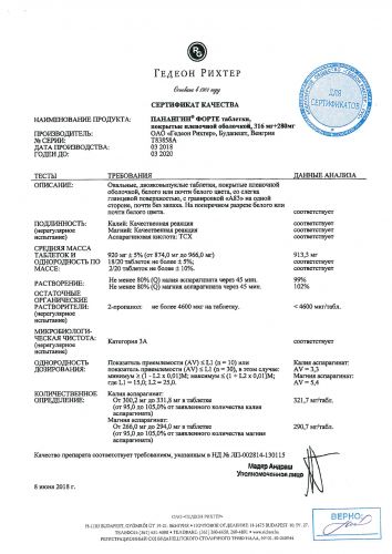 Панангин форте – инструкция к препарату, цена, аналоги и отзывы о применении