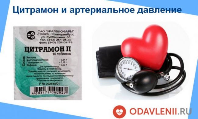 Цитрамон повышает или понижает давление
