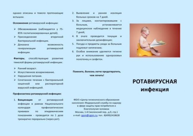 Ротавирусная инфекция (ротавирус, желудочный грипп)