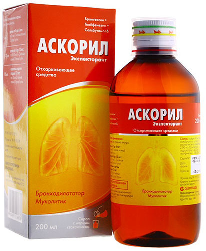 От какого кашля у ребенка назначают аскорил?