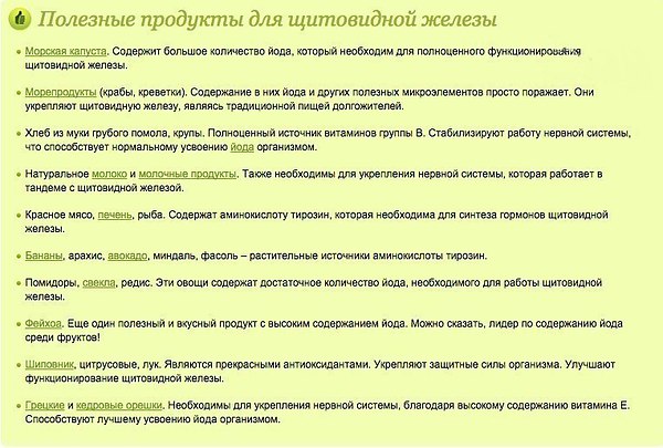 Что нельзя есть при гипертиреозе щитовидной железы