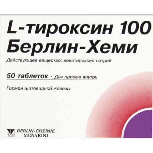 Как лечить щитовидную железу средством l-тироксин 50?