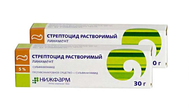 Стрептоцид при ангине и боли в горле