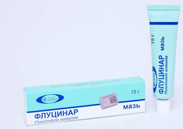 Флуцинар мазь - гормональное средство от псориаза, дерматита, экземы