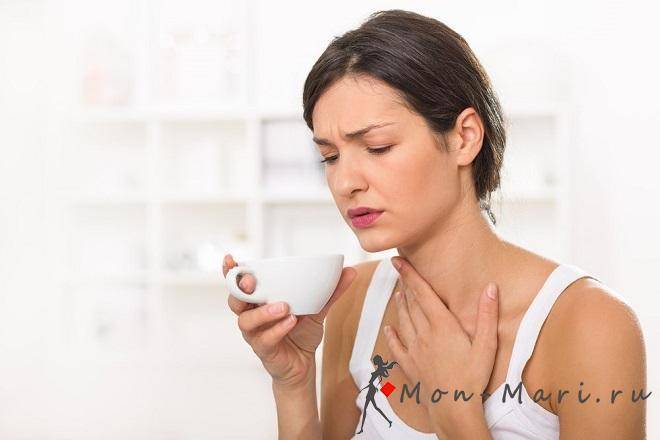 Чувство жжения в горле, что делать если печет и горит изнутри