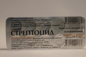 Стрептоцид таблетки от боли в горле