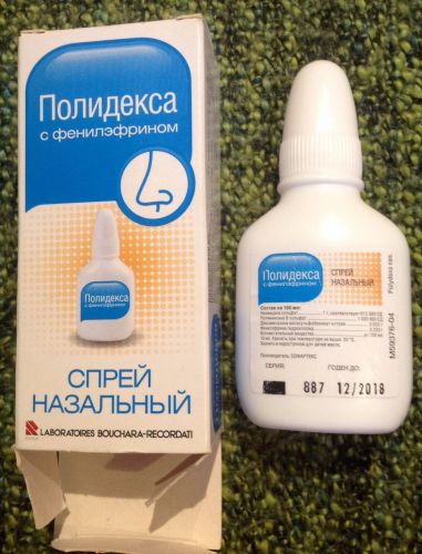 Спрей в нос Полидекса с Фенилэфрином: инструкция по применению, цена и отзывы. Использование при гайморите