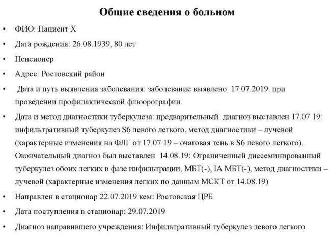 Инфильтративный туберкулез легких