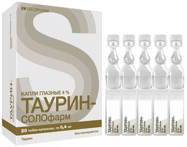 Глазные капли таурин: инструкция по применению