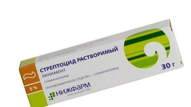 Стрептоцид при ангине и боли в горле