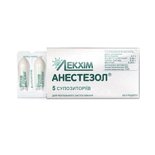 Цена, инструкция по применению и состав свечей от геморроя анестезол