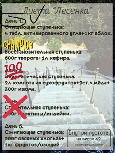 Диета «лесенка»