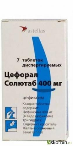 Применение супракс солютаб в таблетках