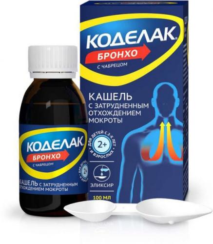 Коделак бронхо с чабрецом – инструкция по применению, отзывы, цена