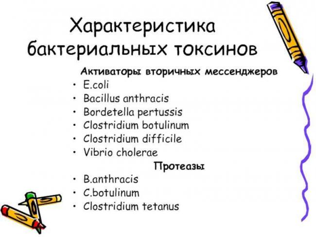 Свойства и особенности токсинов бактерий