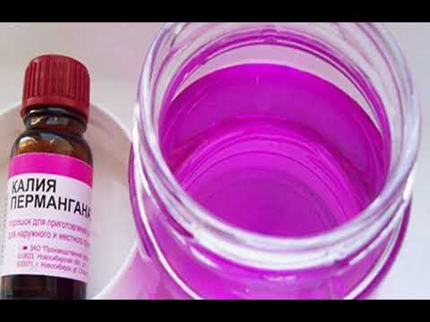 Раствор марганцовки для комнатных растений.