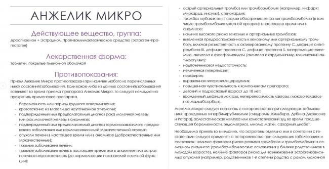 Анжелик - официальная инструкция по применению