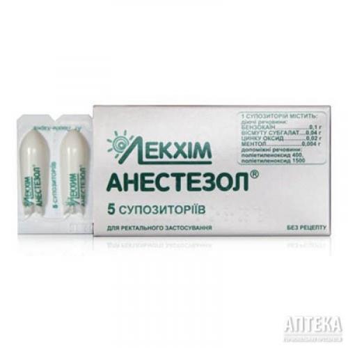 Анестезол — свечи от геморроя (инструкция по применению)