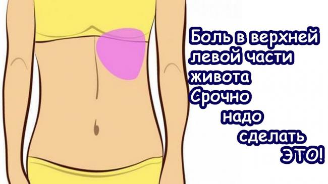 Боль под левым ребром спереди