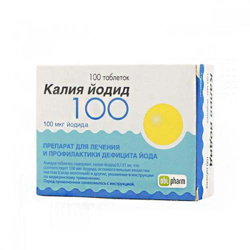 Калия йодид 100 - инструкция по применению, цена, отзывы и аналоги