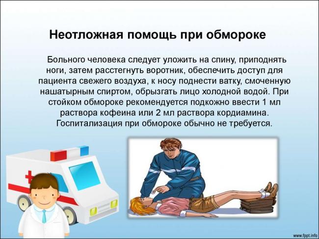 Обморок и потеря сознания: в чем разница? оказание первой помощи