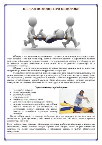 Первая помощь при обмороке