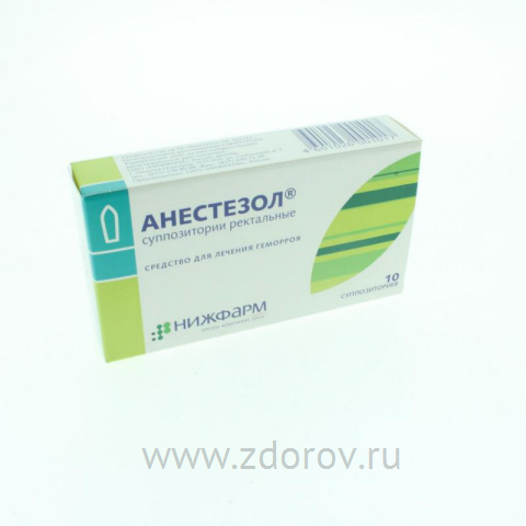 Свечи от геморроя анестезол