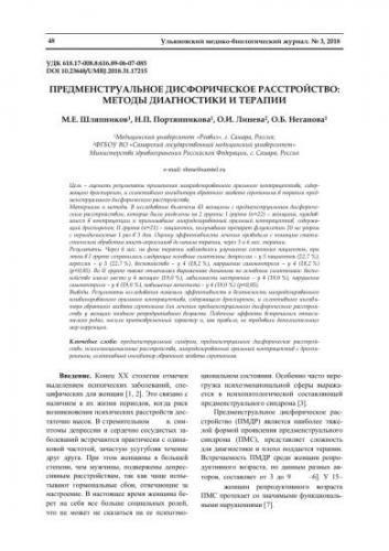 Предменструальный синдром (пмс)