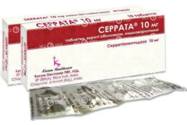 Таблетки серрата: инструкция по применению, цена, отзывы на форумах на medside