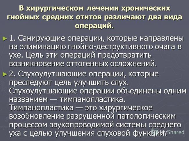Виды и классификация отита