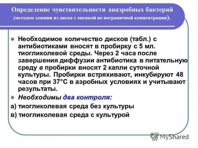 Расшифровка анализа на чувствительность к антибиотикам
