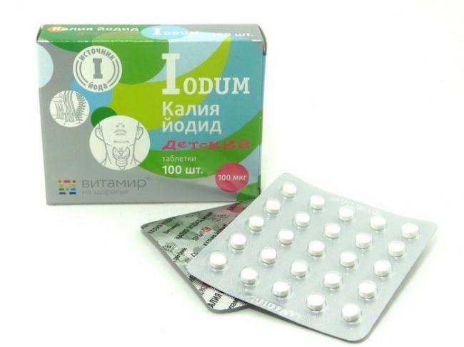 Глазные капли калия йодид