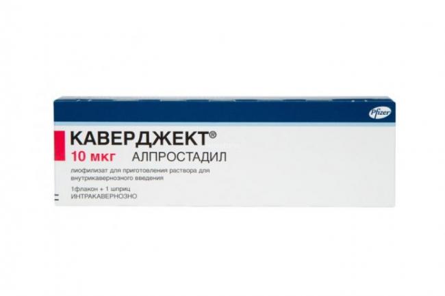 Действие препарата каверджект при нарушениях эрекции