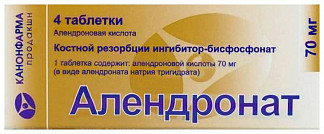 Как применять алендронат при лечении остеопороза?