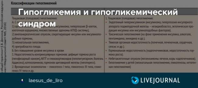 Признаки гипогликемии | советы доктора