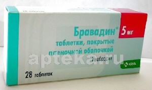 Таблетки 5 мг и 7,5 мг бравадин: инструкция по применению