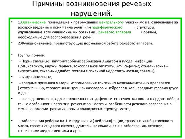 Нарушение речи статья по теме