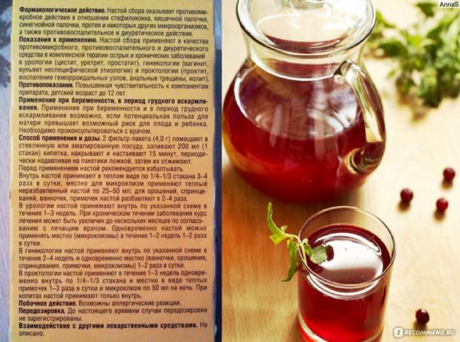 Урологический сбор фитонефрол при цистите