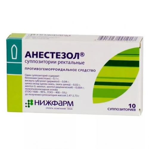 От чего назначают свечи анестезол: инструкция по применению