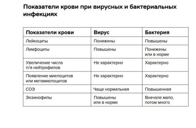 Вирусная инфекция в крови у ребенка. бактериальная инфекция по анализу крови у детей: методы определения и отличие от вирусных инфекций
