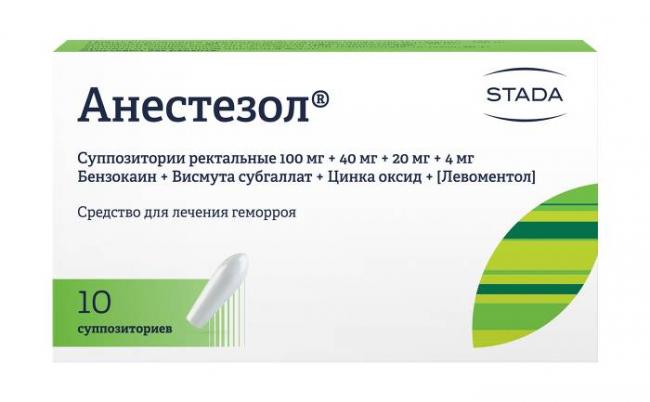 Анестезол свечи