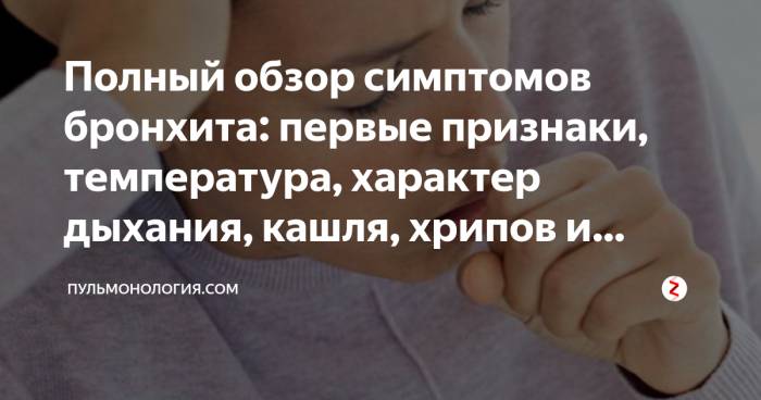 Симптомы, диагностика и лечение хронического обструктивного бронхита