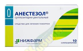 Анестезол — свечи от геморроя (инструкция по применению)