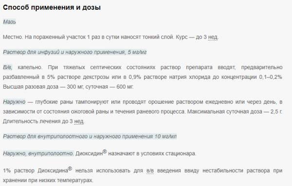 Применение Диоксидина для ингаляций небулайзером