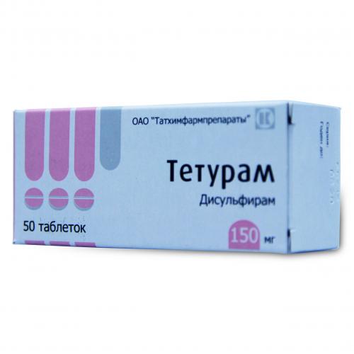 Инструкция по применению препарата от алкогольной зависимости тетурам